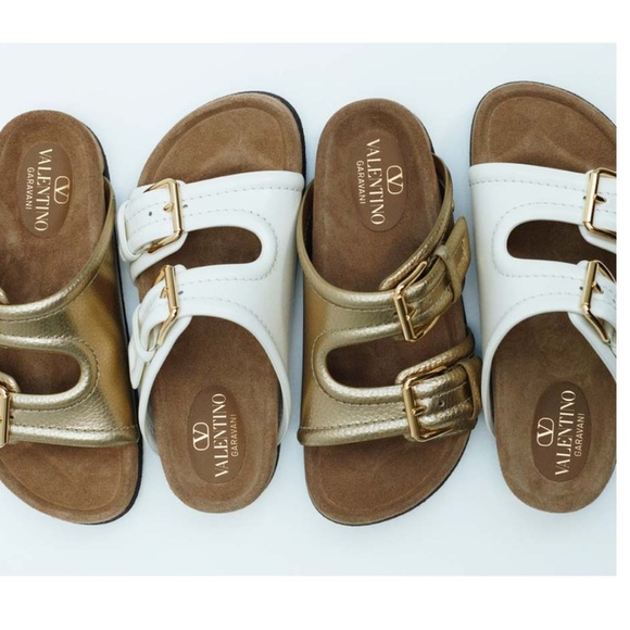 Valentino Garavani 30mm Fussfriend White Calf Leather New Sz 37 (7) - Picture 2 of 13